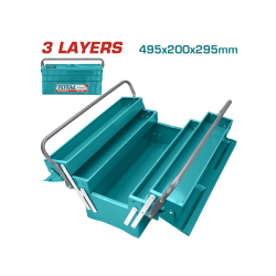 TOTAL CAJA HERRAMIENTAS METAL 49.5x20x29cm THT10701